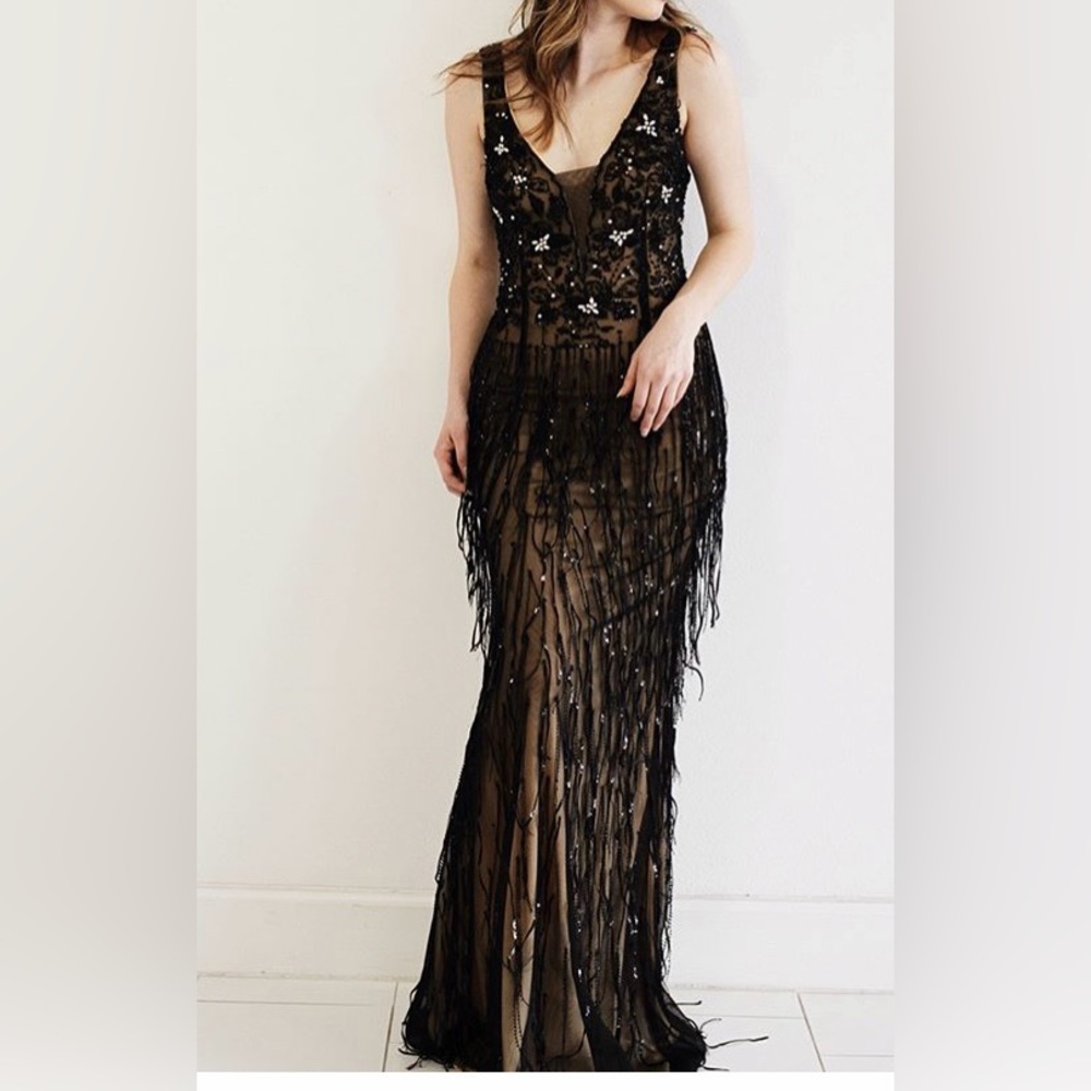 Beautiful black fringe dress